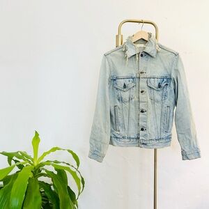 Vintage distressed Levis 501 denim jacket size small